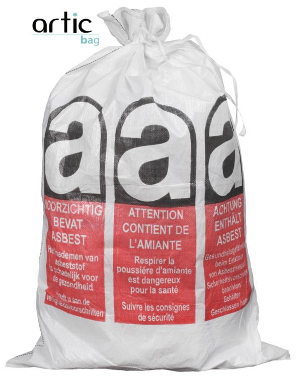 Mini-Asbestbag von artic® | 70 x 110 cm | Asbest-Warndruck | ab € 0,44