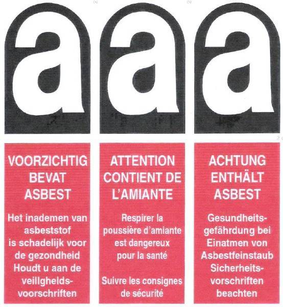 Asbest-Bag mit Schürze von artic® | 90 x 90 x 110 cm | mit Asbest-Warndruck | ab € 3,95