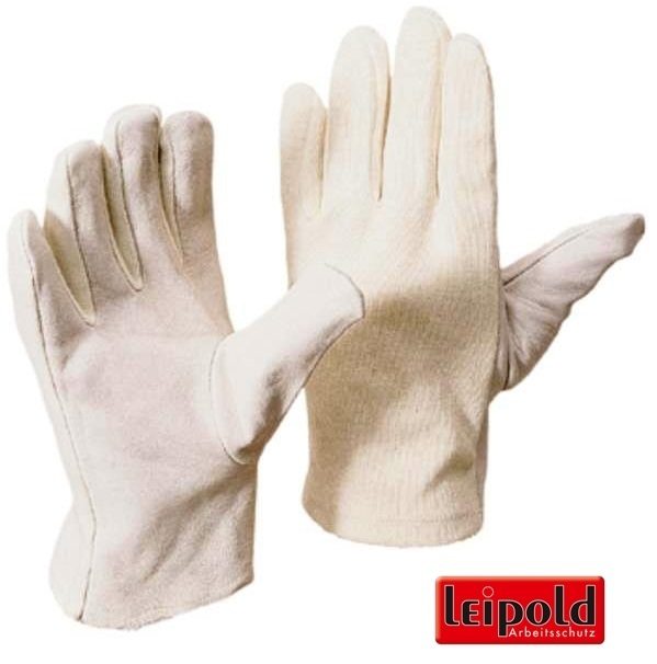 Nappaleder-Handschuh mit Baumwoll-Trikotrücken | Gr. 7 (S) bis 10 (XL) | ab € 0,69