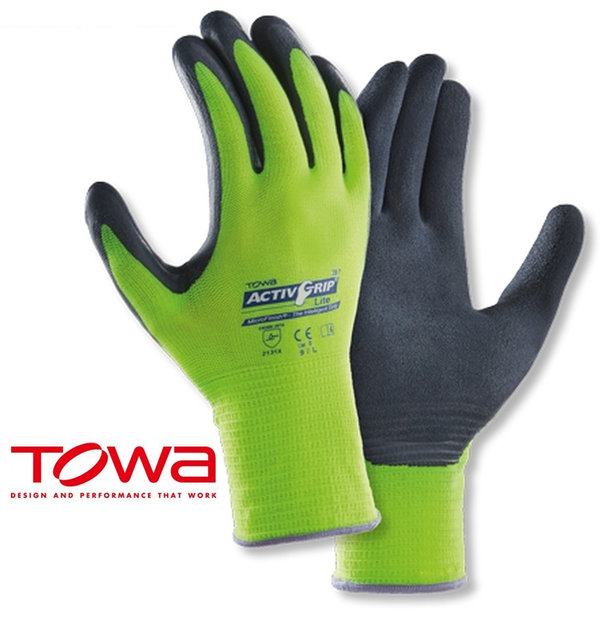 Latexschaum-Handschuh ActivGrip Lite von TOWA® | Gr. 7 (S) bis 11 (XXL) | ab € 2,31