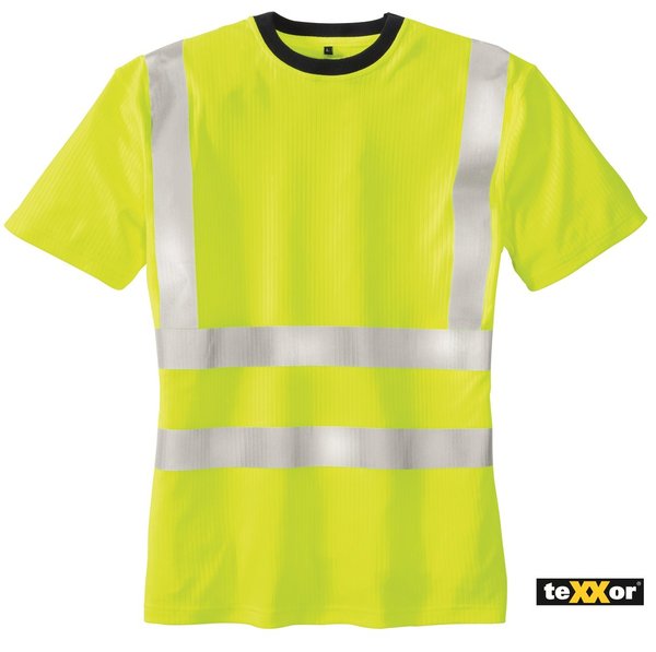 Warnschutz T-Shirt HOOGE von teXXor® | leuchtgelb | Gr. S bis XXXL | ab € 9,95