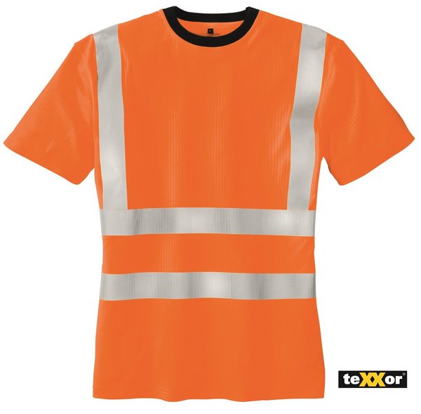 Warnschutz T-Shirt HOOGE von teXXor® | leuchtorange | Gr. S bis XXXL | ab € 9,39