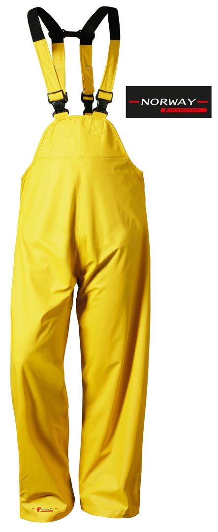 PU-Stretch Regenlatzhose HALMSTAD von NORWAY® | gelb | Gr. S bis XXXXL | ab € 16,59