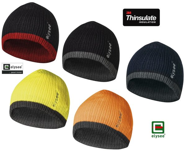 3M™ Thinsulate™-Mütze HOLGER von elysee® | schwarz/rot abgesetzt | ab € 1,99
