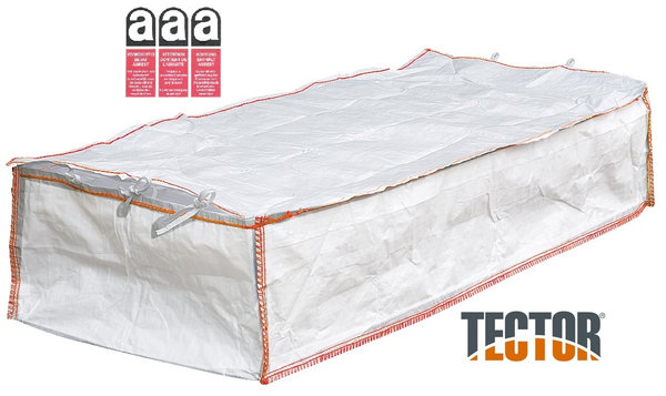 Containerbag 650 x 240 x 240 cm mit Asbest-Warndruck von TECTOR® | ab € 54,99