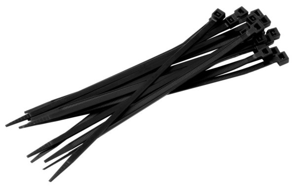 Kabelbinder, schwarz | 4,7 x 200 mm | 100 Stück im Beutel | ab € 1,09 pro Beutel