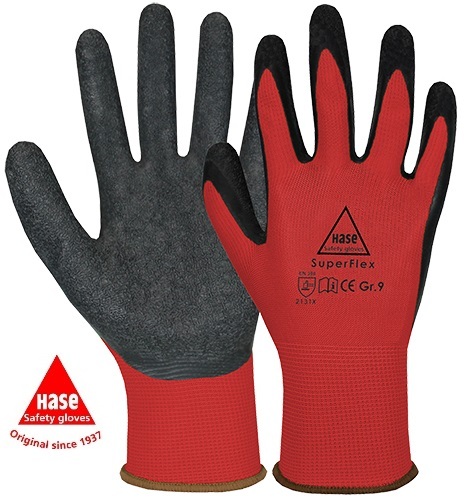 Latex-Handschuh SUPERFLEX RED von Hase® | Gr. 6 (XS) bis 11 (XXL) | ab € 0,72