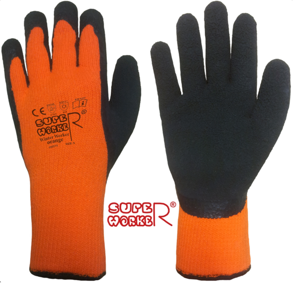 Winter-Handschuh WINTER WORKER ORANGE von SUPER WORKER® | Gr. 8 (M) bis 11 (XXL) | ab € 1,98