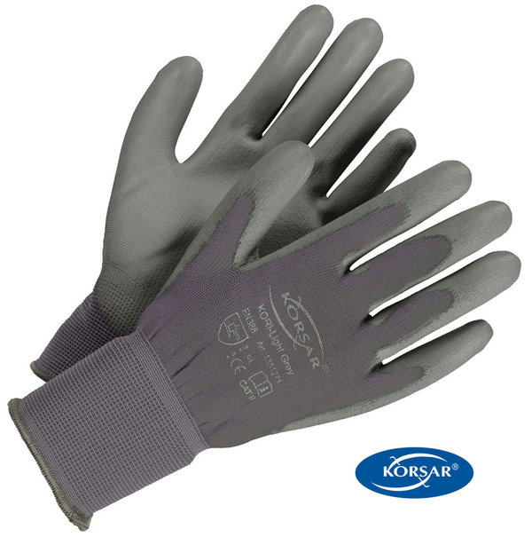 Nylon-/PU-Handschuh Kori-Light von KORSAR® | 4 Farben | Gr. 6 (XS) bis 11 (XXL) | ab € 0,76